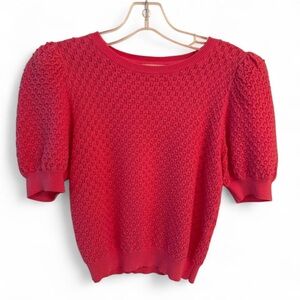 Alice + Olivia Vibrant Pink Knit Top